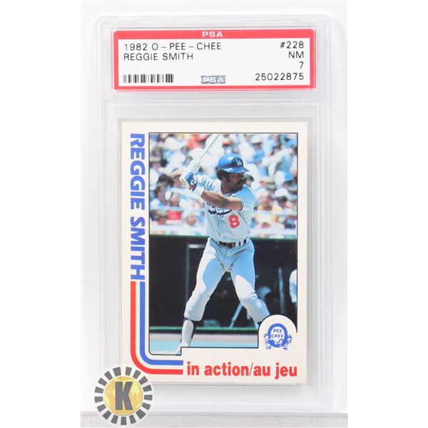 1982 REGIE SMITH PSA GRADED 7 CARD