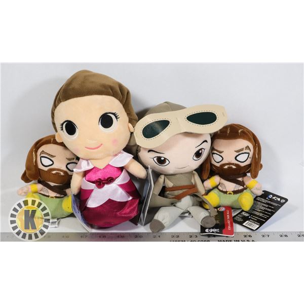 BUNDLE OF ASSORTED NEW POP CULTURE STUFFED TOYS