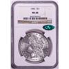 Image 1 : 1886 $1 Morgan Silver Dollar Coin NGC MS66 CAC