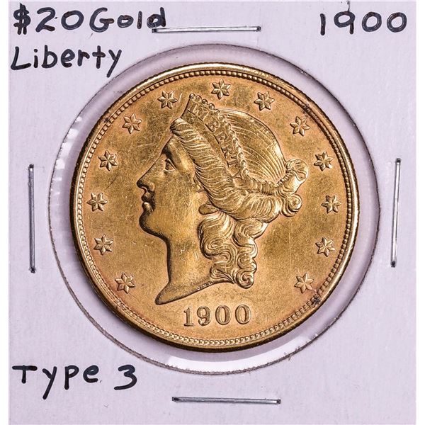 1900 $20 Liberty Head Double Eagle Gold Coin