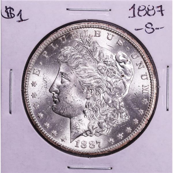 1887-S $1 Morgan Silver Dollar Coin