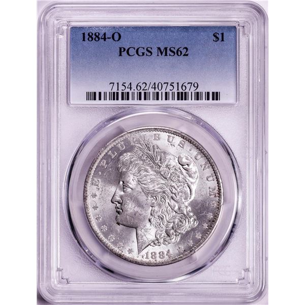 1884-O $1 Morgan Silver Dollar Coin PCGS MS62