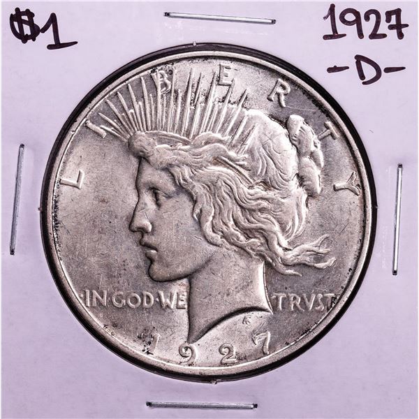 1927-D $1 Peace Silver Dollar Coin
