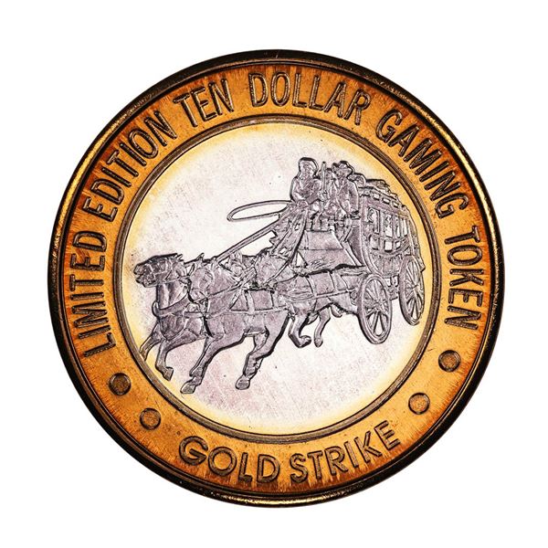 .999 Silver Gold Strike Hotel & Casino Jean, NV $10 Limited Edition Gaming Token