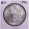 Image 1 : 1886 $1 Morgan Silver Dollar Coin