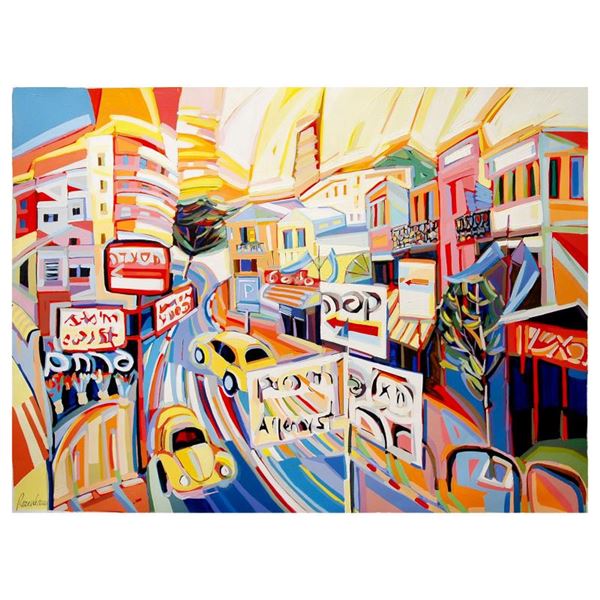 Natalie Rozenbaum "Allenby Scene" Limited Edition Giclee On Canvas