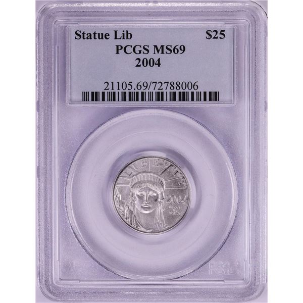 2004 $25 Platinum American Eagle Coin PCGS MS69