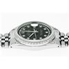 Image 4 : Rolex Men's Stainless Steel Black String Diamond Datejust Wristwatch