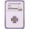 Image 1 : 1555 KB Hungary Denar 'Madonna and Child' Coin NGC XF45