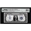 Image 1 : 1934 $1 Funnyback Silver Certificate Note Fr.1606 PMG Choice Uncirculated 64EPQ