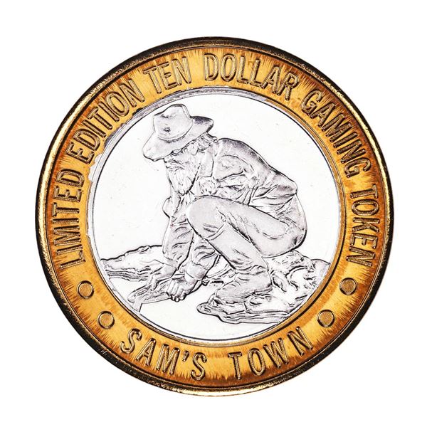 .999 Silver Sam's Town Las Vegas, NV $10 Casino Limited Edition Gaming Token