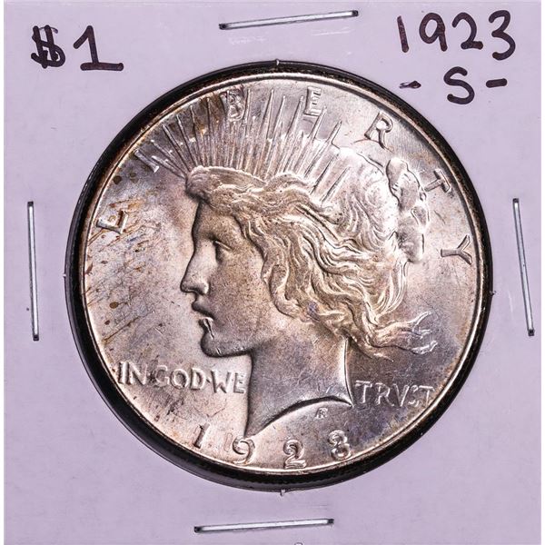 1923-S $1 Peace Silver Dollar Coin