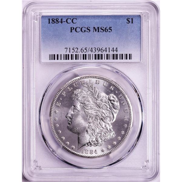 1884-CC $1 Morgan Silver Dollar Coin PCGS MS65