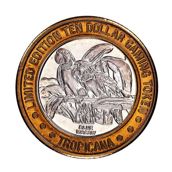 .999 Fine Silver Tropicana Las Vegas, Nevada $10 Limited Edition Gaming Token