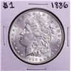 Image 1 : 1886 $1 Morgan Silver Dollar Coin