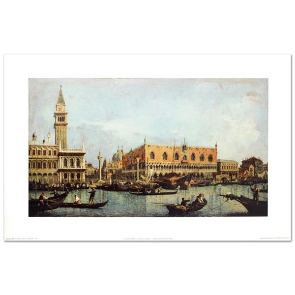 "Canal Of San Marco With The Piazza San Marco" Print Poster On Paper