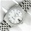 Image 2 : Rolex Men's Stainless Steel Mother of Pearl Diamond Datejust