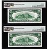 Image 2 : Lot of (2) Consecutive 1950 $10 Federal Reserve Notes PMG Choice Uncirculated 64EPQ