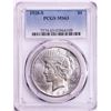 Image 1 : 1928-S $1 Peace Silver Dollar Coin PCGS MS63