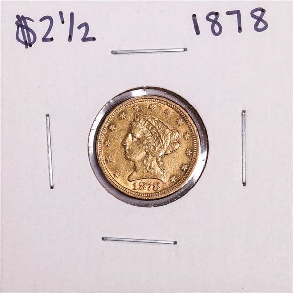 1878 $2 1/2 Liberty Head Quarter Eagle Gold Coin