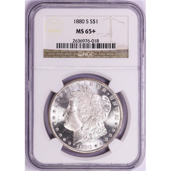 1880-S $1 Morgan Silver Dollar Coin NGC MS65+