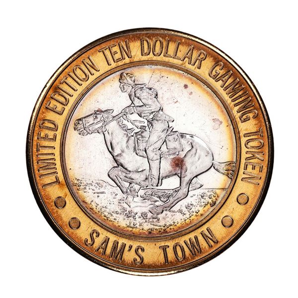 .999 Silver Sam's Town Las Vegas, Nevada $10 Limited Edition Casino Gaming Token