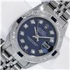 Image 1 : Rolex Ladies Stainless Steel Blue Diamond & Sapphire Datejust Wristwatch