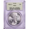 Image 1 : 1926-S $1 Peace Silver Dollar Coin PCGS MS63 Old Green Holder