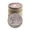 Image 2 : Roll of (20) Brilliant Uncirculated 1963 Franklin Half Dollar Coins