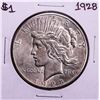 Image 1 : 1928 $1 Peace Silver Dollar Coin