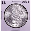 Image 1 : 1887 $1 Morgan Silver Dollar Coin