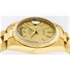 Image 9 : Rolex Men's 18KT Yellow Gold Champagne Index Quickset President Wristwatch