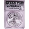 Image 1 : 2016-W $1 Burnished American Silver Eagle Coin ANACS SP70