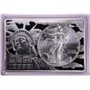 2000 $1 American Silver Eagle Coin & 2oz Silver Bar Set