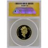 Image 2 : 1990 Canada $100 International Literacy Gold Proof Coin ANACS PF69DCAM