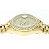 Image 8 : Rolex Ladies 18KT Yellow Gold Champagne Diamond President Wristwatch