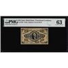 Image 1 : 1863 Third Issue Ten Cents Fractional Currency Note Fr.1255 PMG Uncirculated 63