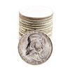 Image 1 : Roll of (20) Brilliant Uncirculated 1963 Franklin Half Dollar Coins