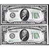 Image 1 : Lot of (2) 1934A $10 Federal Reserve Notes New York