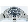 Image 3 : Rolex Ladies Stainless Steel Black Diamond Oyster Quickset Datejust Wristwatch