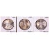 Lot of (3) 1980 Mexico Onza Silver Coins Nice Toning