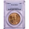 1909-S $20 St. Gaudens Double Eagle Gold Coin PCGS MS64