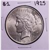 1925 $1 Peace Silver Dollar Coin