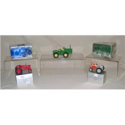 (5) 1/43rd Scale Tractors--JD 8020, JD 4230 TF, NH 8260 TF, IH 300 TF, & Ford 901 TF