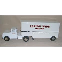 1958 Tonka Nation Wide Moving Truck & Trailer
