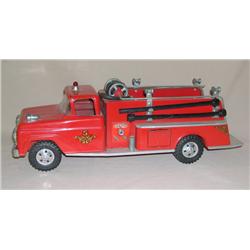 1958 Tonka #5 Suburban Pump Truck w/ Ladder & hose