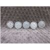 Image 2 : 5 - 1949 Canadian 10 Cent Pieces - 800 Silver