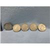 Image 1 : 5 - Canadian 10 Cent Pieces - 1943 - 3, 1939 - 1, 1950 - 1