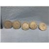 Image 2 : 5 - Canadian 10 Cent Pieces - 1943 - 3, 1939 - 1, 1950 - 1
