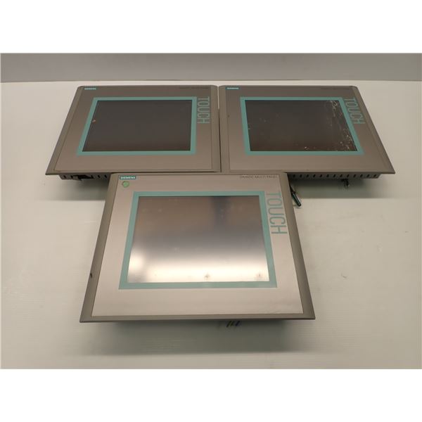 (3) Siemens # 1P 6AV6 643-0CD01-1AX1 MP277 10" Touch Screens